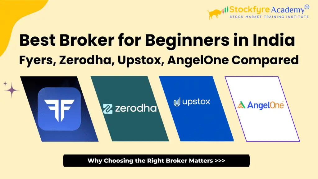 Best Broker for Beginners in India (2025): Fyers vs Zerodha vs Upstox vs AngelOne Compared